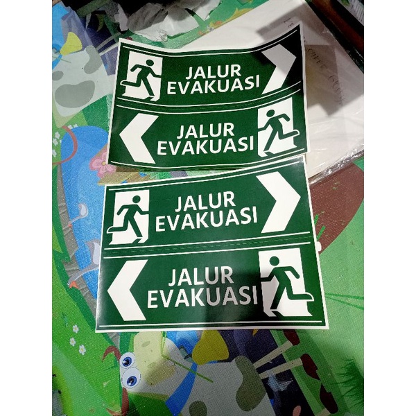 Jual Stiker Jalur Evakuasi Shopee Indonesia