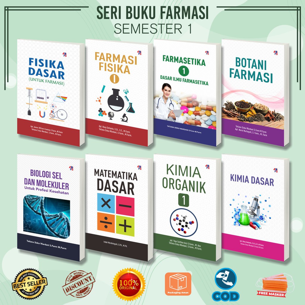 Jual Buku Farmasi Sem Fisika Dasar Farmasi Fisika Farmasetika Botani