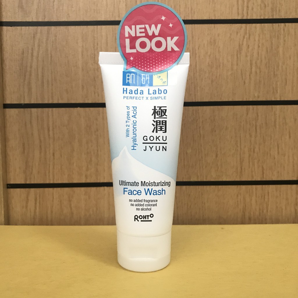 Jual Hada Labo Gokujyun Ultimate Moist Face Wash Ml Putih Shopee