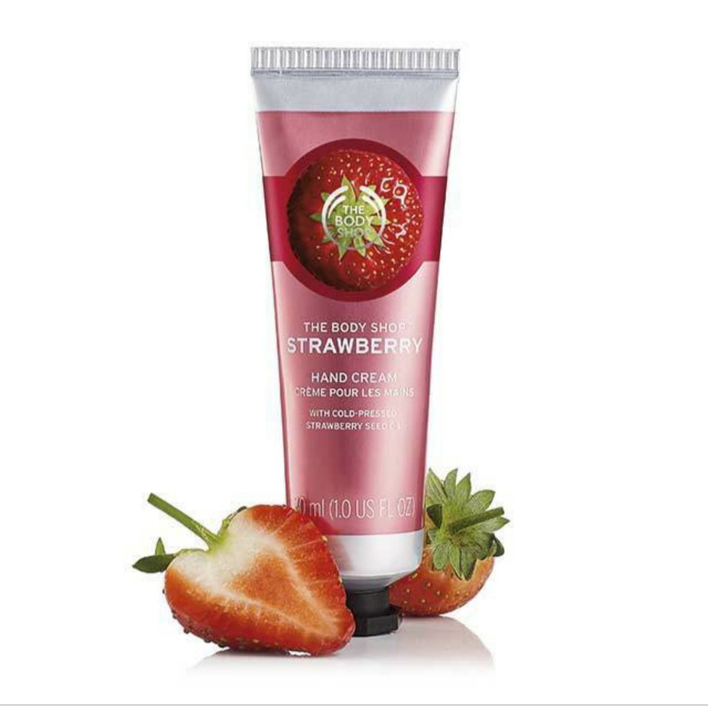 Jual The Body Shop Strawberry Hand Cream Ml Shopee Indonesia