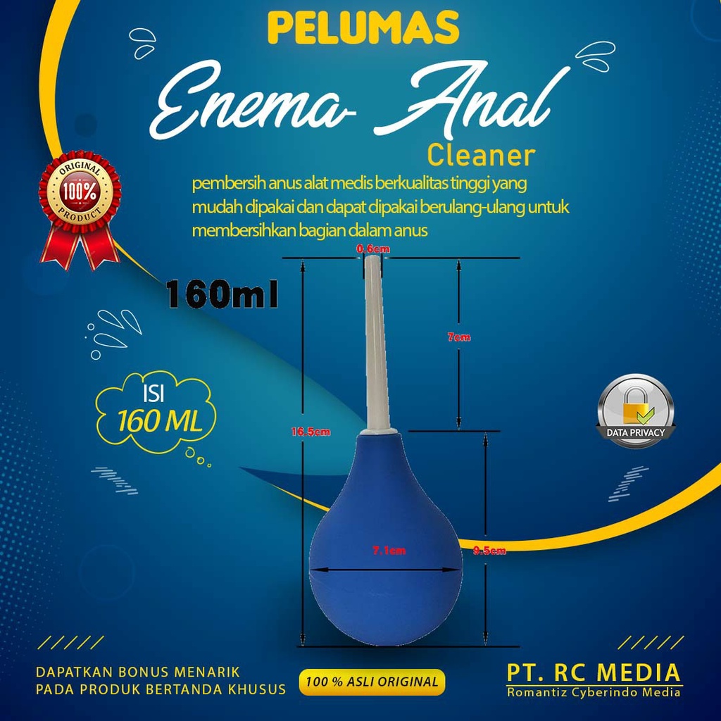 Jual Enema Anal Cleanser Pompa Pembersih Anal Anus Dubur Cleaner Pria