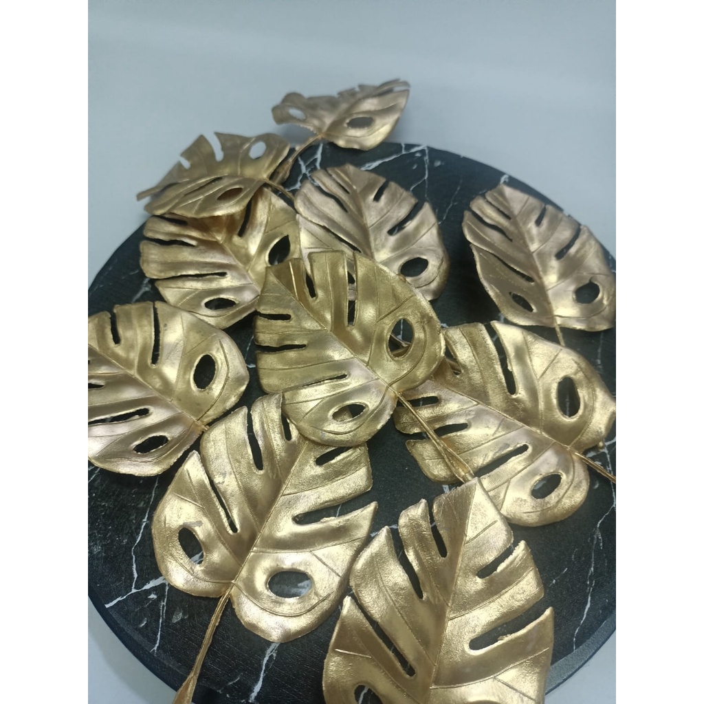 Jual Cfl Cake Topper Gold Leaves Daun Emas Mas Hias Kue Imlek Pesta