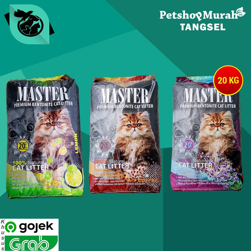 Jual GOSEND Pasir Kucing Wangi Gumpal Clumping Master 20 Kg Litter