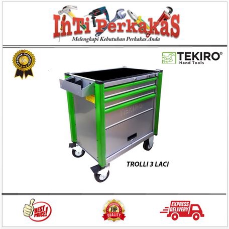 Jual Roller Cabinet 3 Drawer Isi 97 Pcs Tekiro Trolli 3 Laci Tekiro