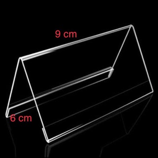 Jual Acrylic Name Display Segitiga 6x9cm Akrilik Kartu Nama Acrylic