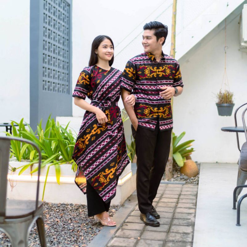 Jual Baju Prewedding Couple Tenun Baju Kondangan Couple Tenun Baju