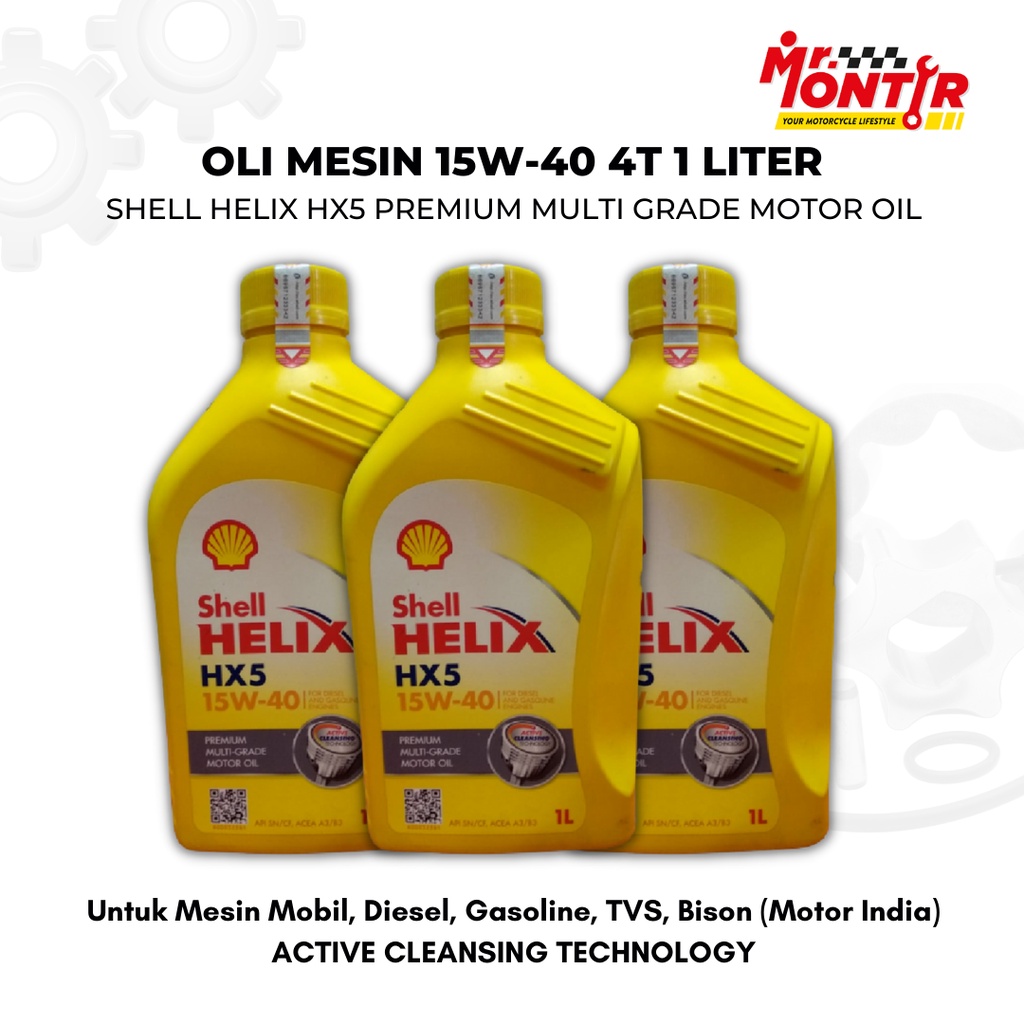 Jual Oli Mesin Shell Helix Hx W Liter Oli Premium Multi Grade