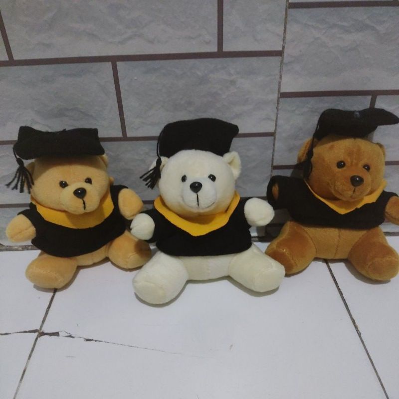 Jual Bonekamini Boneka Teddy Bear Beruang Sarjana Wisuda Mini