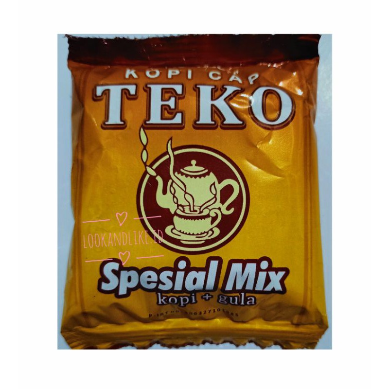 Jual ECER Kopi Cap Teko Spesial Mix 10 Sachet Kopi Ledendaris Bogor