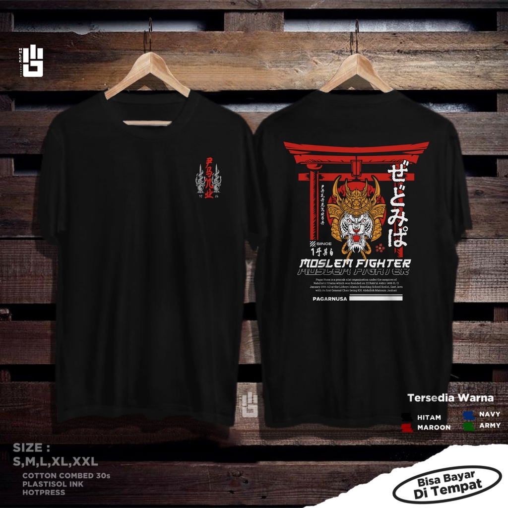 Jual KAOS SANTRI PENCAK SILAT PAGAR NUSA NU DISTRO TERBARU SIMPLE KEREN