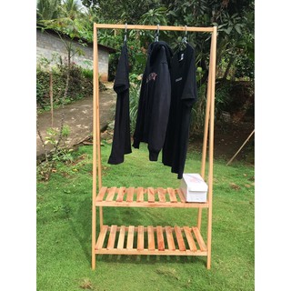 Jual Stand Hanger Papan Hanger Baju Kayu Gantungan Baju Indonesia