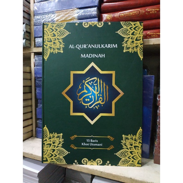 Jual Original Buku Madinah A3 Al Quran 15 Baris Khot Utsmani