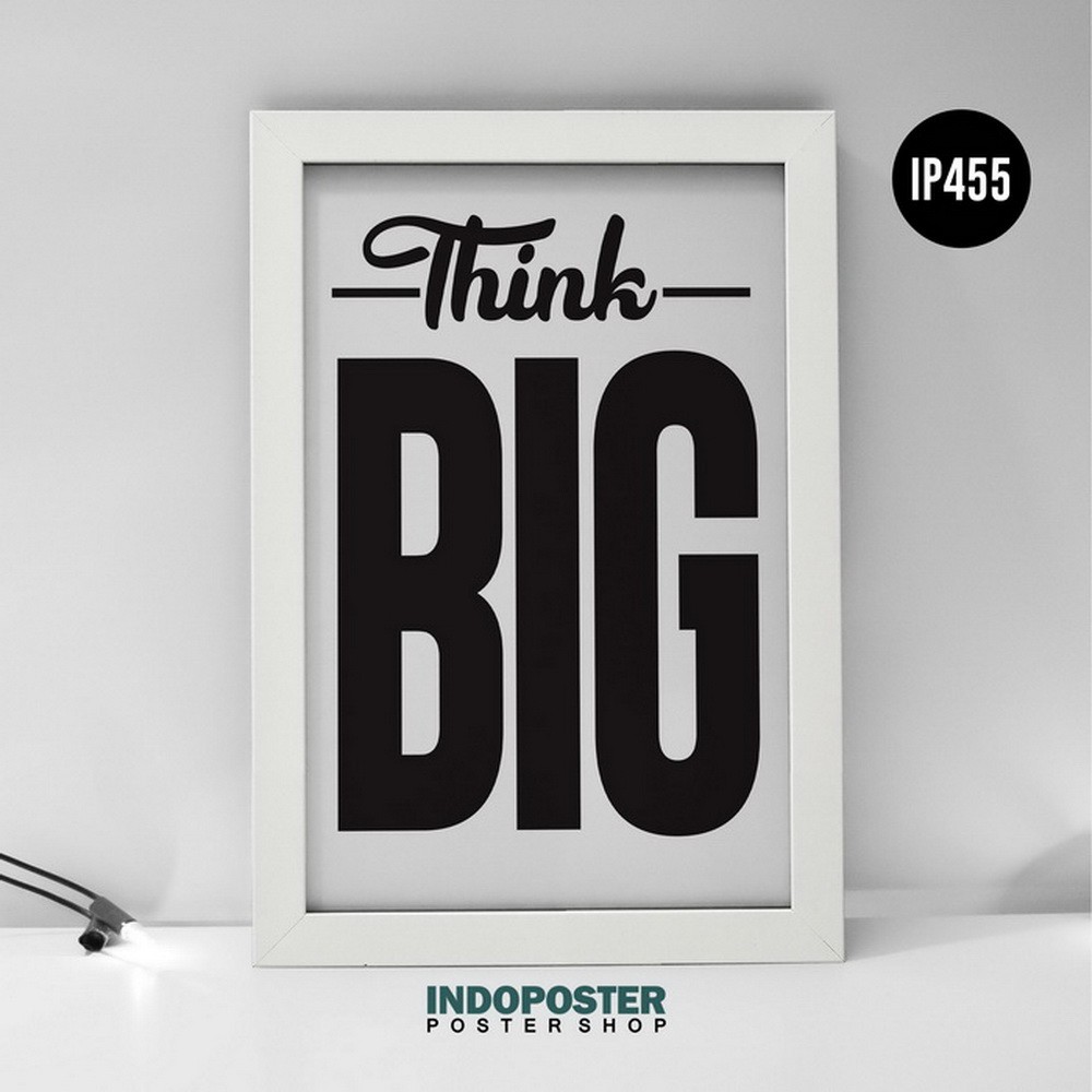 Jual Poster Motivasi Kantor Office Think Big A X Cm Shopee