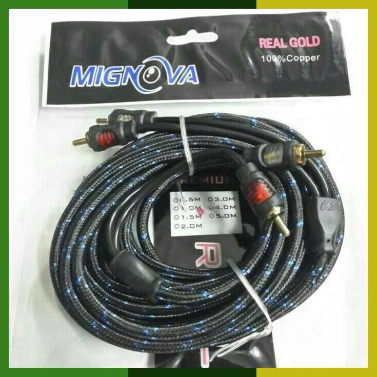 Jual Kabel Rca 2 Rca 2Rca Mignova 5 Meter Shopee Indonesia