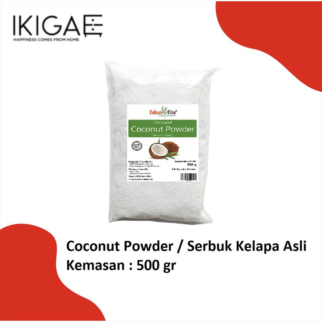 Jual Coconut Powder Kelapa Serbuk Asli Kemasan Gr Shopee Indonesia