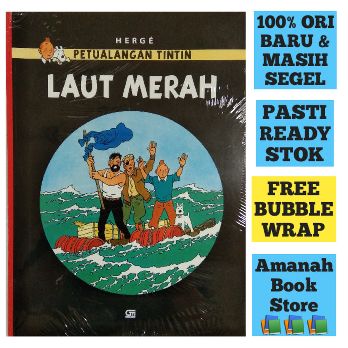 Jual Komik Petualangan Tintin Laut Merah Shopee Indonesia