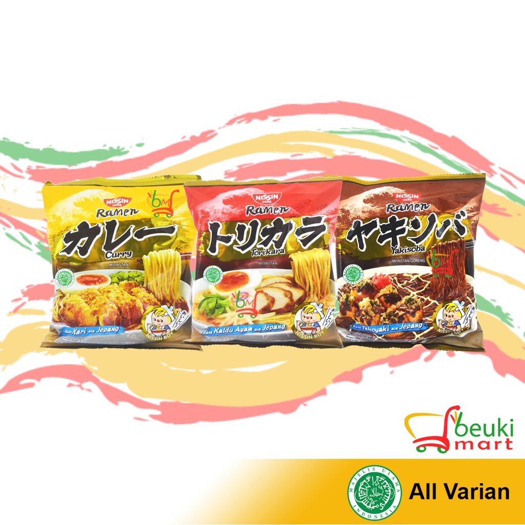 Jual Nissin Ramen Porsi Besar Mie Ramen Instan Kuah Goreng Netto