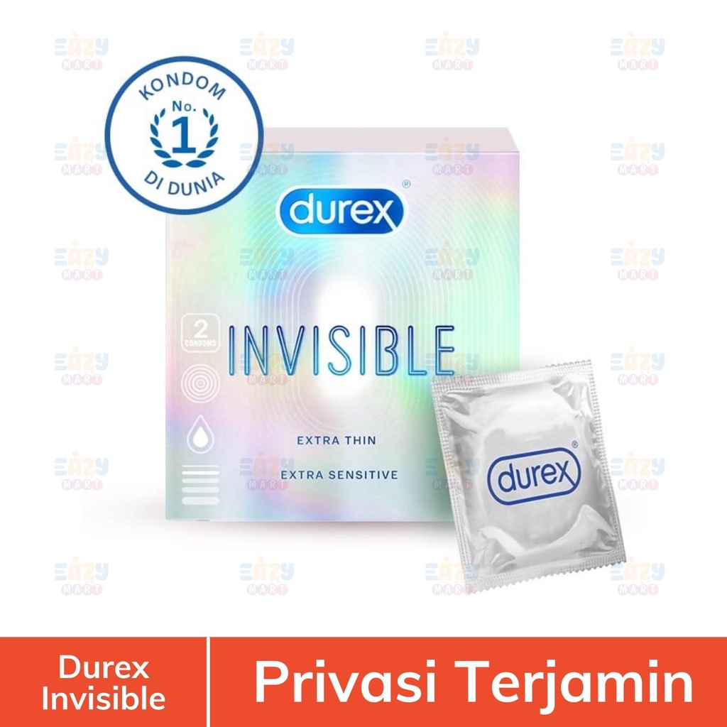 Jual Kondom Durex Invisible Extra Thin Isi 2 Shopee Indonesia