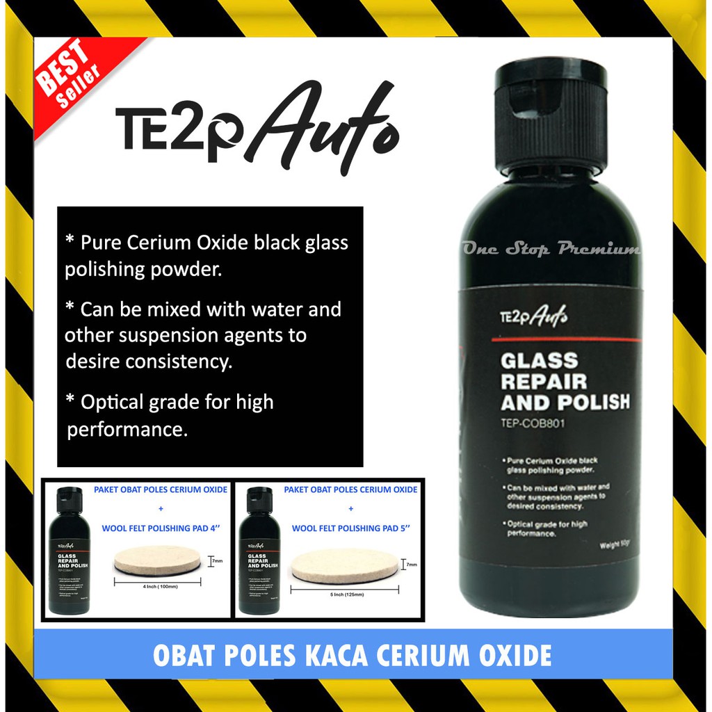 Jual OBAT CERIUM OXIDE POLES PENGHILANG BARET KUSAM KERAK JAMUR GLASS