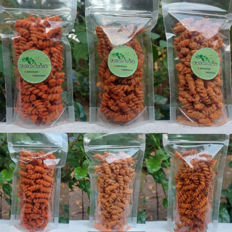 Jual MAKARONI SPIRAL MAKARONI SPIRAL PEDES DAUN JERUK BALADO DAN