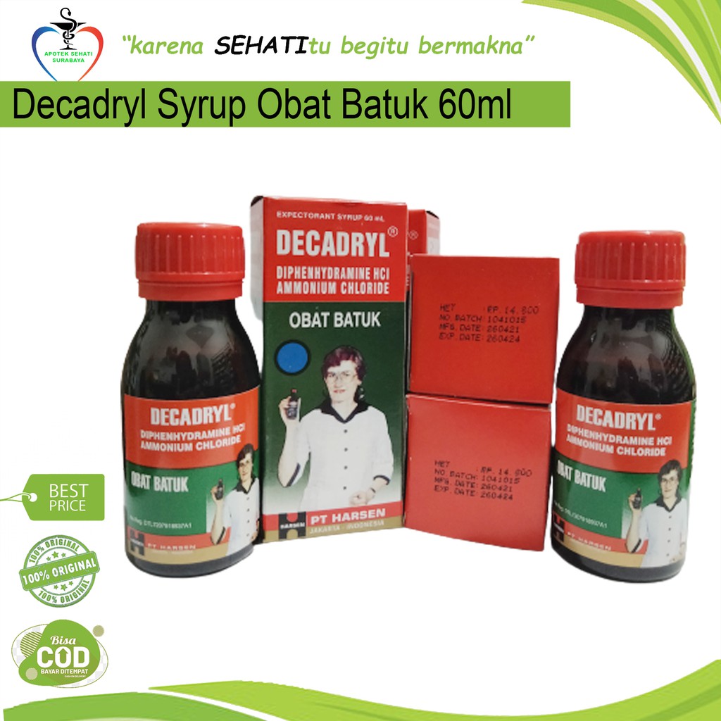 Jual DECADRYL SYRUP EXPECTORANT OBAT BATUK 60ML Shopee Indonesia