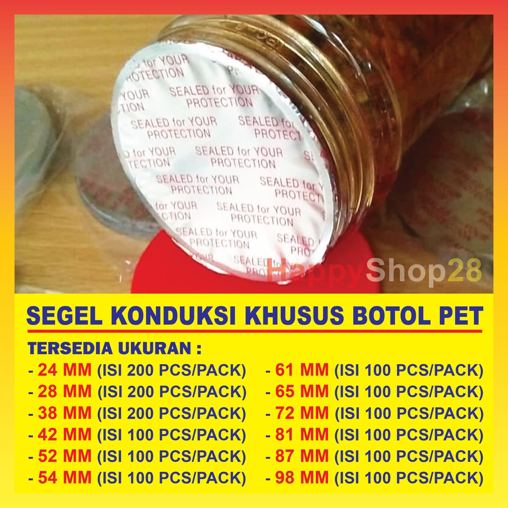 Jual Segel Aluminium Foil Botol PET Shopee Indonesia