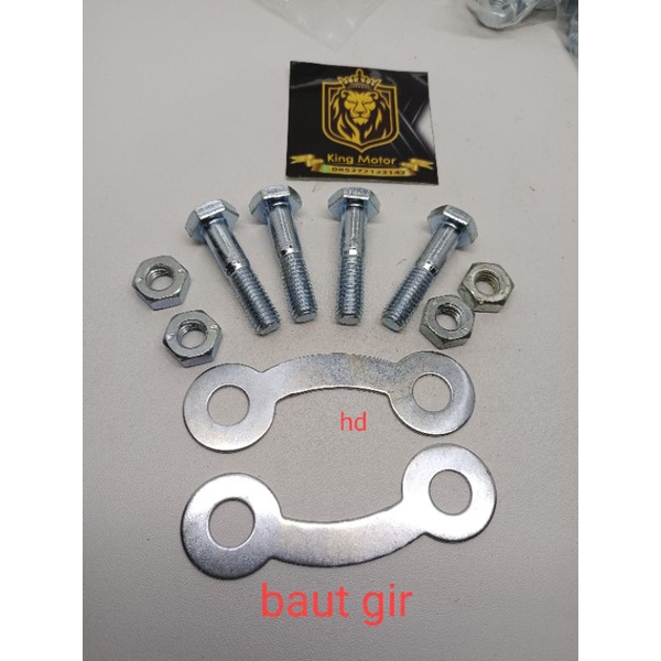 Jual Baut Dudukan Baut Mur Plat Nap Naf Gir Belakang Gear Ger Gigi