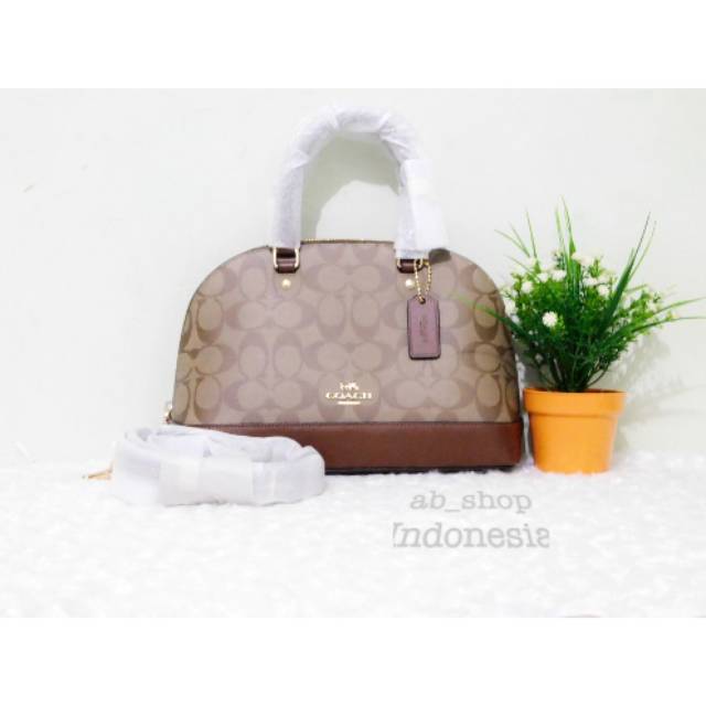 Jual Tas Coach Mini Sierra Signature Saddle Shopee Indonesia