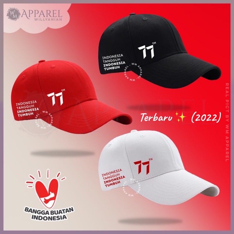 Jual TOPI KEMERDEKAAN HUT RI KE 77 TOPI DRIL Shopee Indonesia