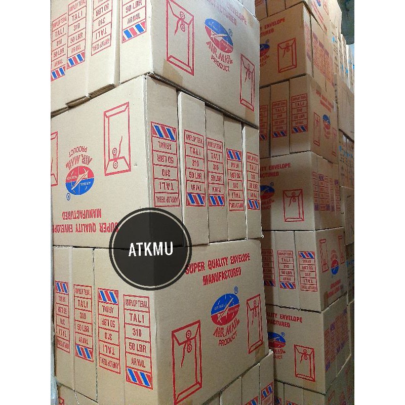 Jual Amplop Coklat Tali Folio Airmail Amplop Airmail Dus Isi