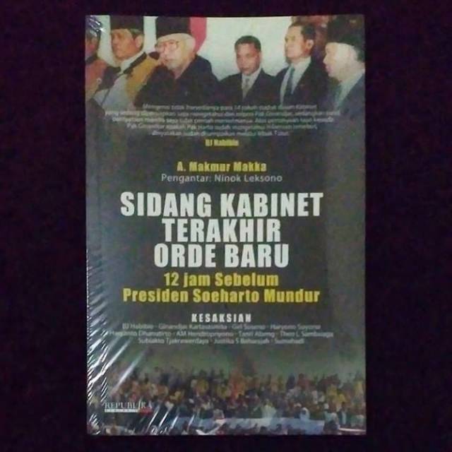 Jual Sidang Kabinet Terakhir Orde Baru Jam Sebelum Presiden Soeharto