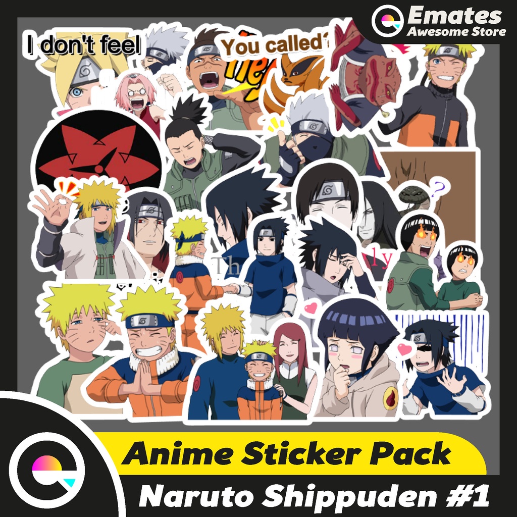 Jual 24 Pcs Stiker Anime Naruto 1 Sticker Anime Animasi Sticker