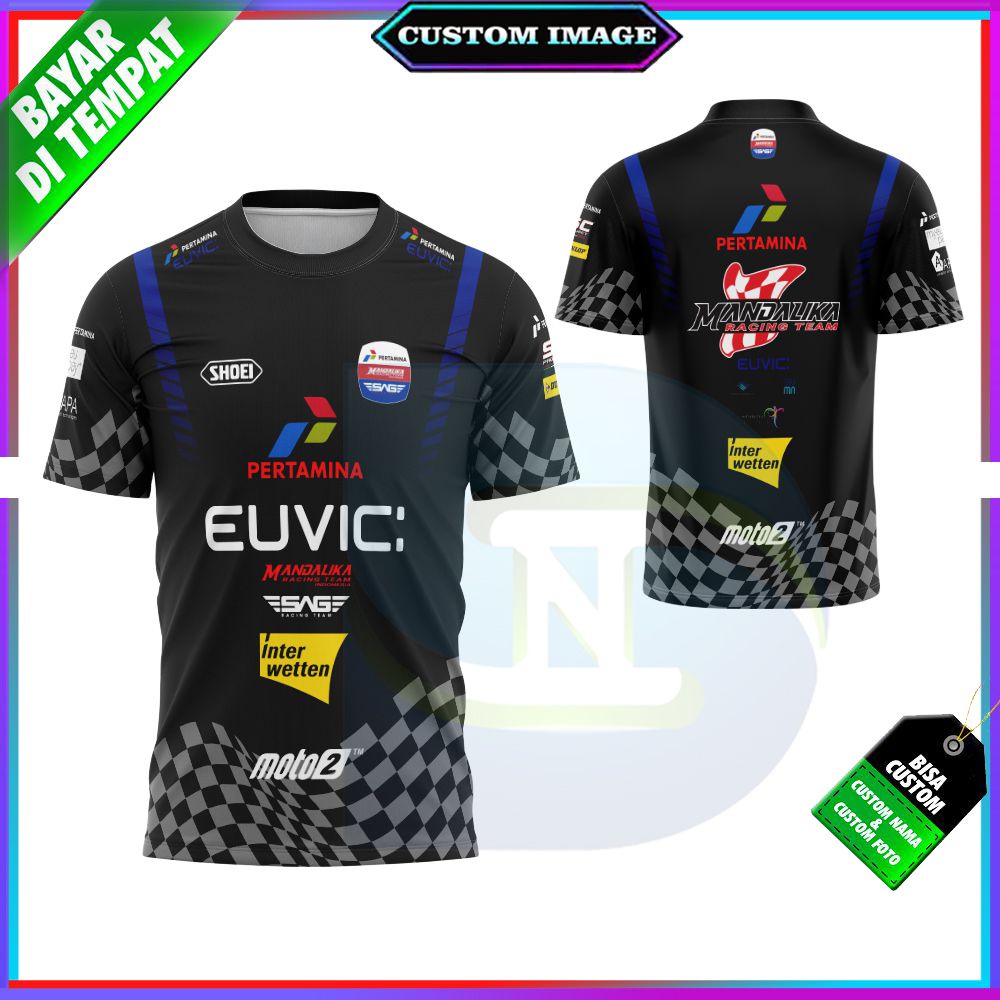 Jual Kaos Baju Jersey Pria Mandalika Pertamina 2022 Baju Racing Team