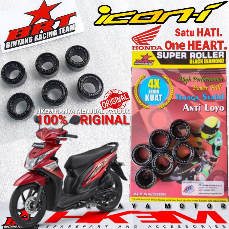 Jual ROLLER RACING BRT BEAT FI ROLLER BRT BLACK DIAMOND ECERAN ROLLER