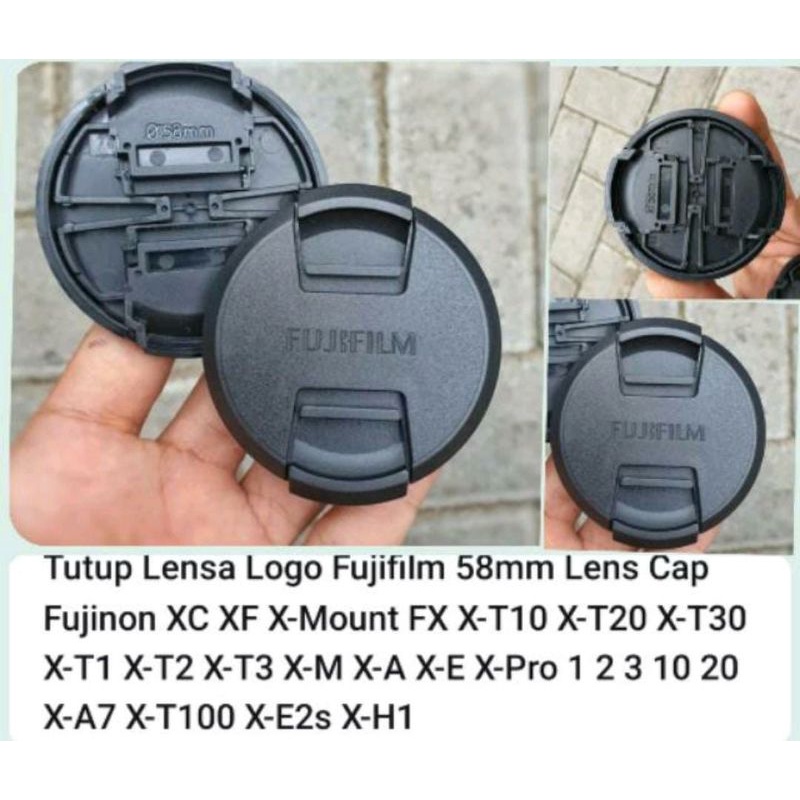 Jual Tutup Lensa Logo Fujifilm Mm Lens Cap Fujinon Xc Xf X Mount Fx X