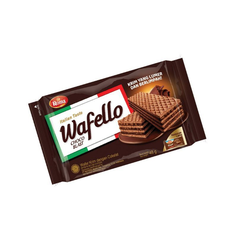 Jual Waffelo Coklat Chocolate Gr Roma Wafer Waffelo Chocolate