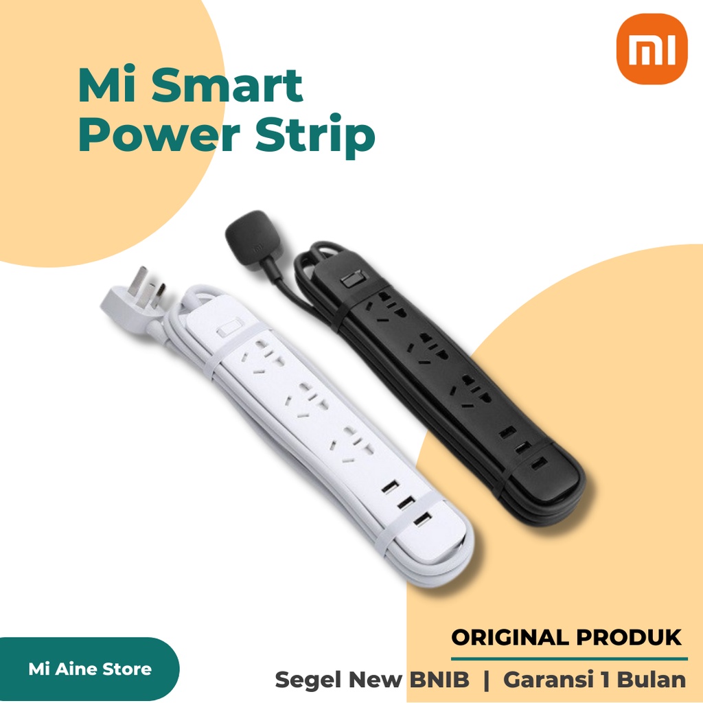 Jual Xiaomi Mi Smart Power Strip Plug Adapter Stop Kontak Colokan