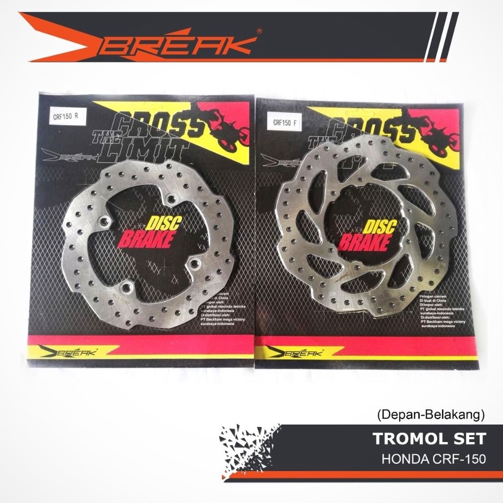 Jual Piringan Cakram Depan Belakang CRF 150 Disc Brake Set CRF 150L