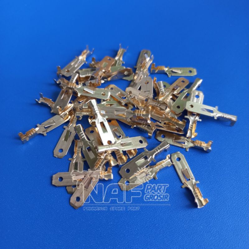 Jual 50PCS SKUN GEPENG COWOK SKUN MALE BESAR KONEKTOR TERMINAL SKUN