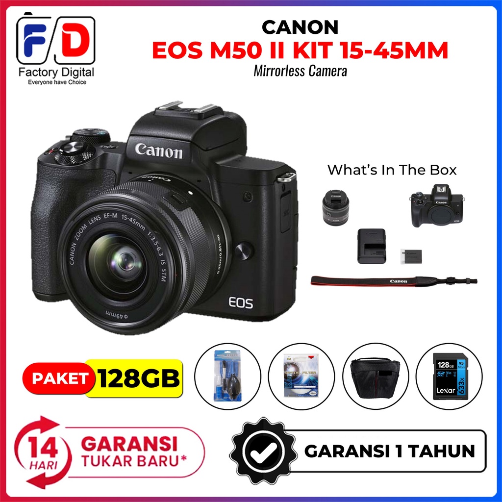 Jual Canon Eos M Mark Ii Kit Mm Mirrorless Kamera Eos M Ii