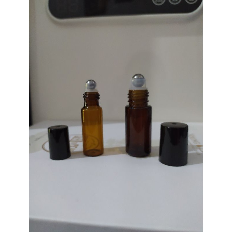 Jual Botol Kaca Amber Ml Roll On Roller Glide Essential Oil Dilute