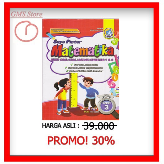 Jual SAYA PINTAR MATEMATIKA UNTUK SD MI KELAS 3 KUR 13 Shopee Indonesia