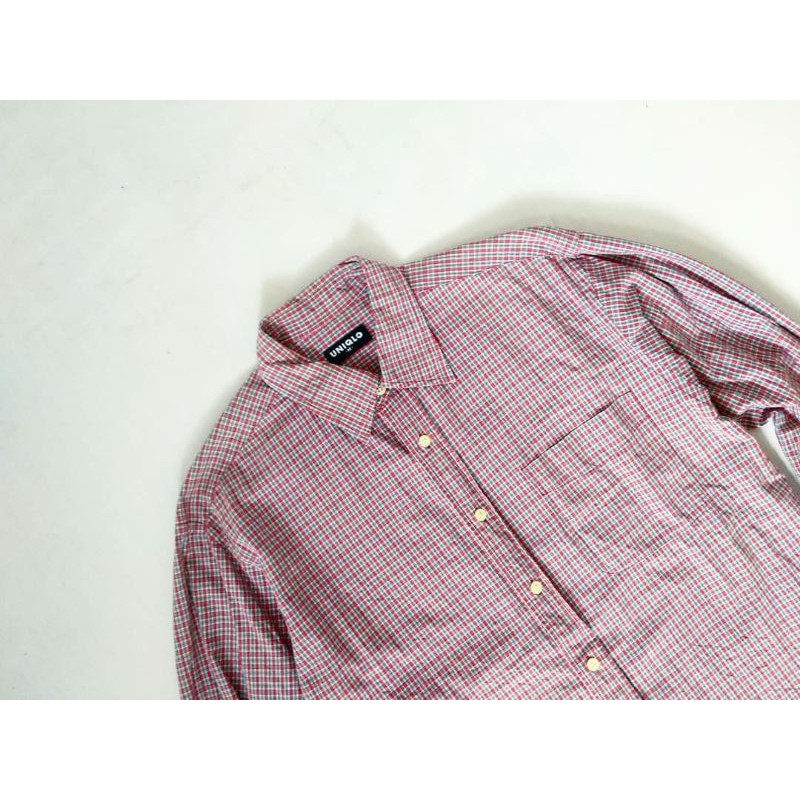 Jual Kemeja Flannel Uniqlo Gingham Original Second Indonesia Shopee