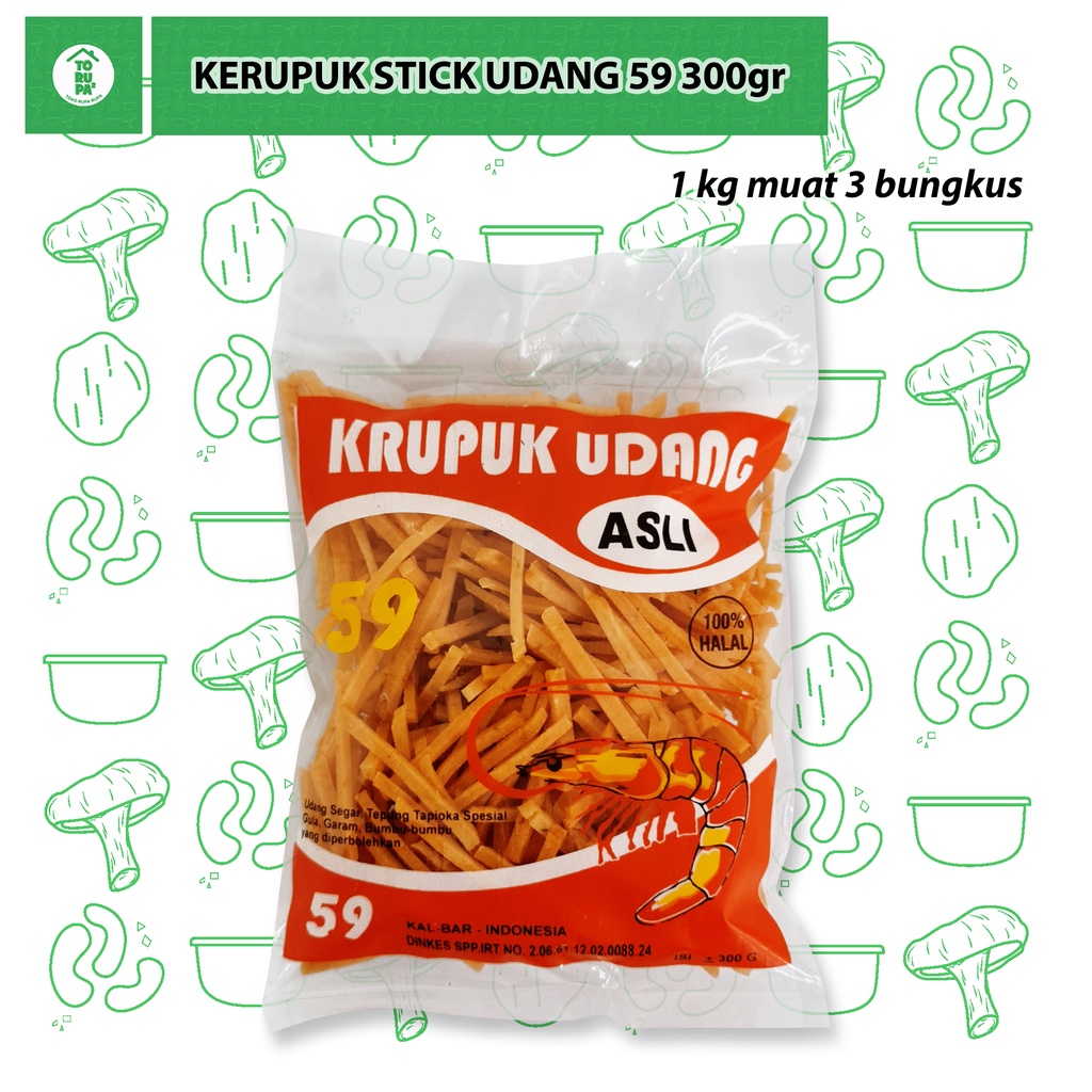 Jual Kerupuk Udang Stick 59 Krupuk Udang Makanan Ringan Oleh Oleh Kota