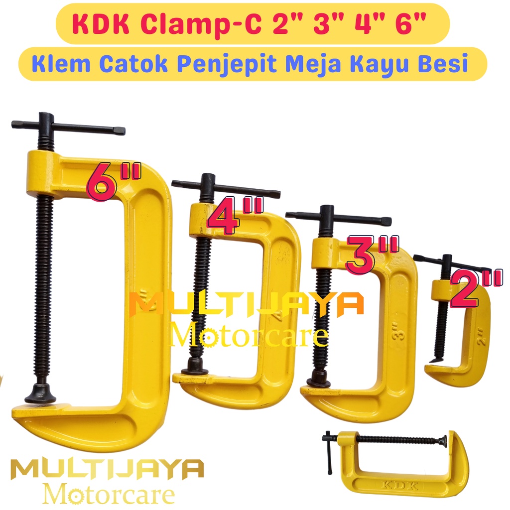 Jual Kdk Clamp C Klem Alat Catok Penjepit Kayu Besi Meja