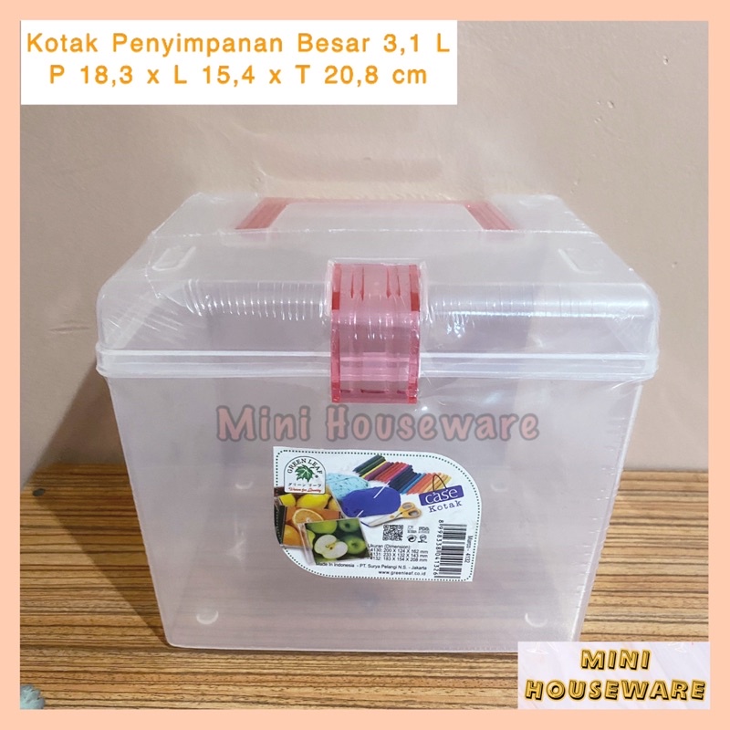 Jual Kotak Penyimpanan Plastik Besar 3 1 Liter Kotak Masker Dan