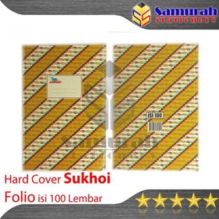 Jual Buku Hard Cover Sukhoi Folio Isi 100 Lembar Besar Ukuran F4 Buku