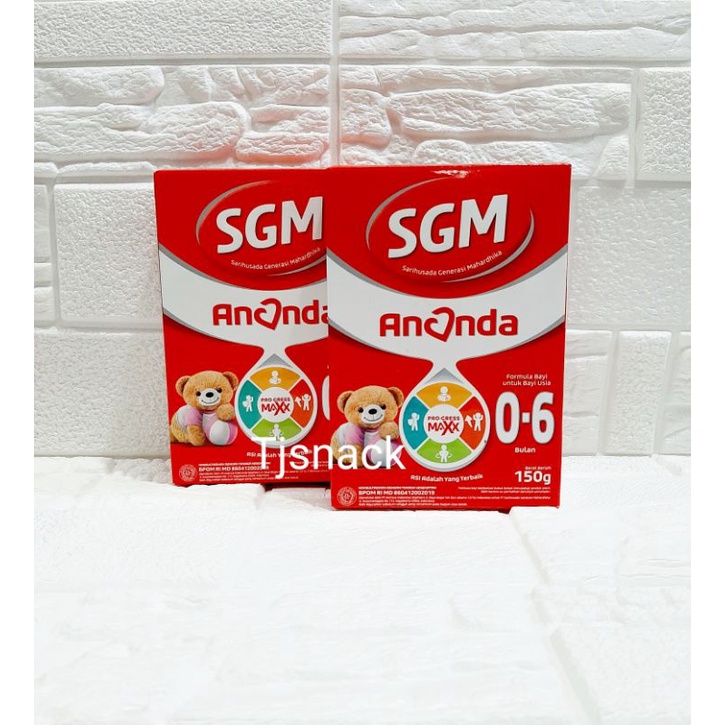 Jual SGM Ananda 0 6 Bulan 150g Indonesia Shopee Indonesia