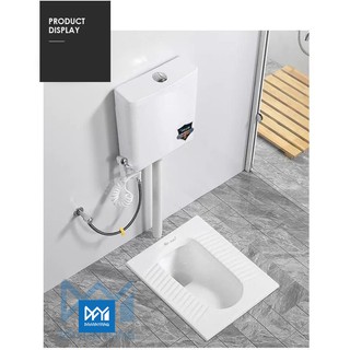 Mr Tao Set Kloset Jongkok Keramik Energy Saving Water Tank Closet