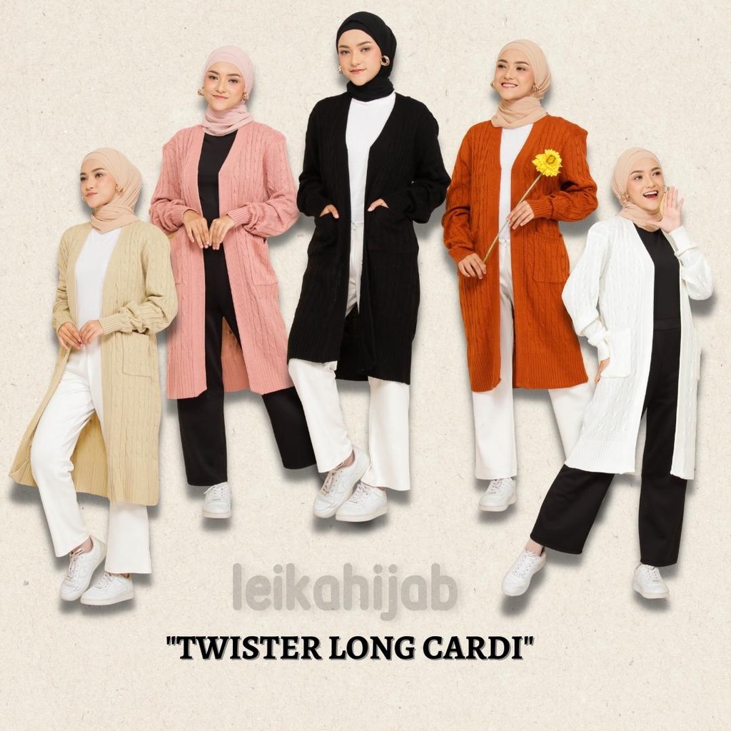 Jual TWISTER LONG CARDI PREMIUM OUTER PANJANG OVERSIZE RAJUT HALUS